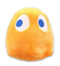 Orange Ghost Pac man Plush Toy. 5 inches. New Official. NWT. Soft