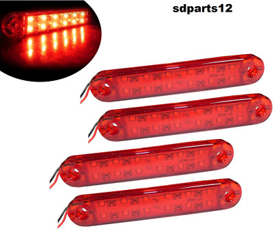 Luci Led Auto Furgone Luci Ingombro Posteriori 4 LED - Rosso/Bianco 12V Per Auto E Furgoni Luci Rosso Bianco Led - Foto 11
