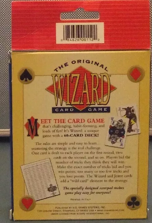 The Original WIZARD card Game Brand New More Fun Than Hearts!