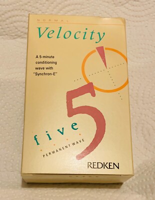 NEW Vintage Redken Velocity 5 minute  Synchron-E  Permanent Wave Perm  1988