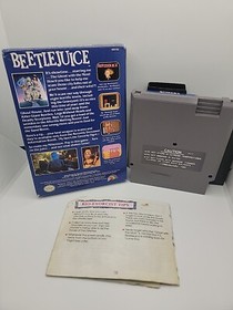 Beetlejuice (Nintendo Entertainment System, 1991) NES COMPLETE w/ Box manual