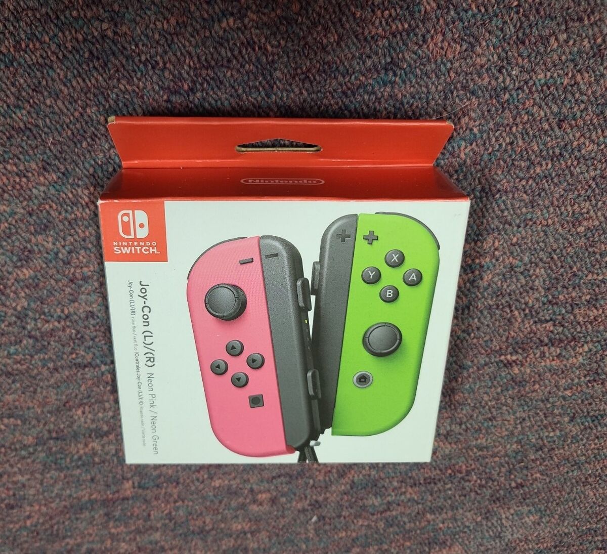 Joy-Con (L/R) - Neon Pink/Neon Green Wireless Controller for Nintendo Switch