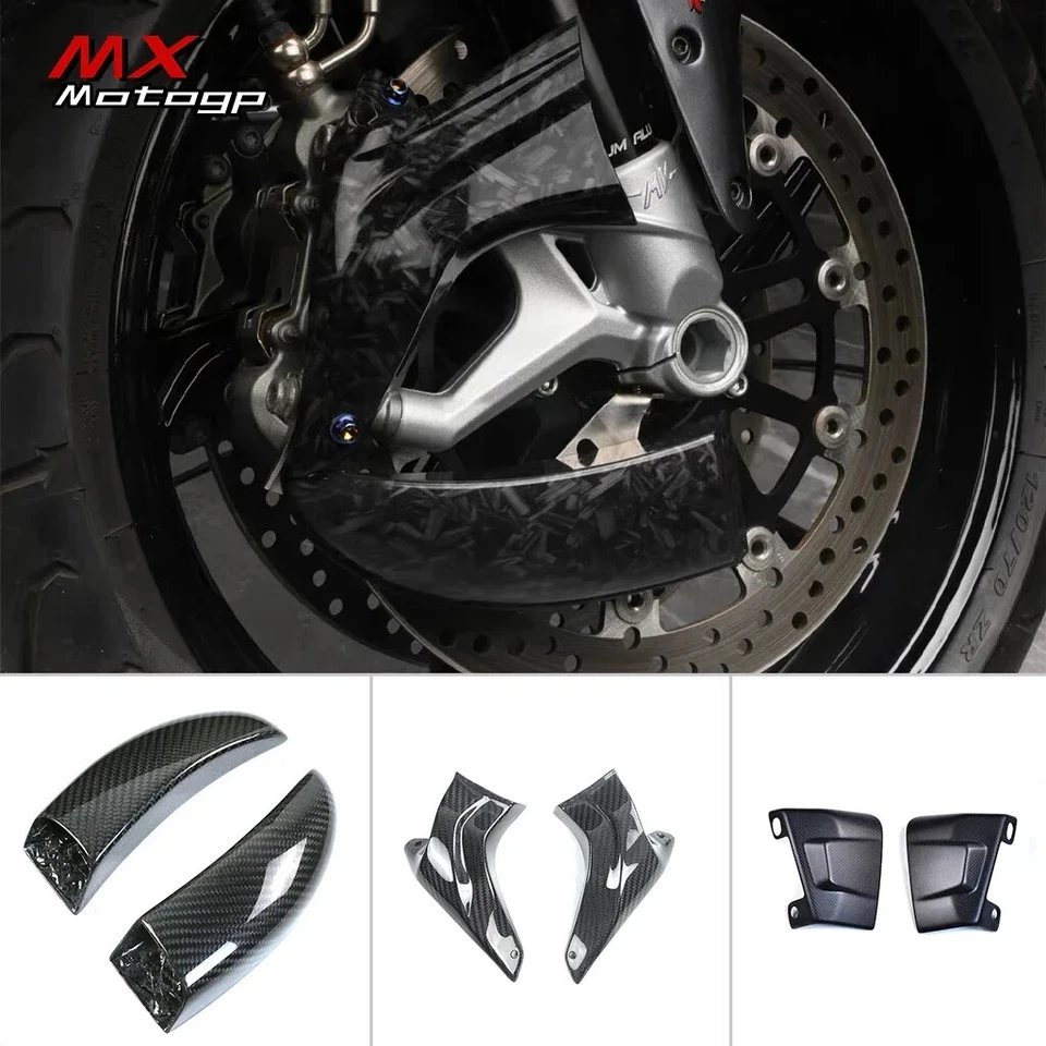 Conducto de aire universal del enfriador de disco de carbono para DUCATI V4 KAWASAKI H2 BMW S1000RR Foto 2 de 4