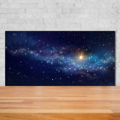 Tulup Horloge Murale En Verre fi 30 cm - Constellation