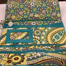 NWT~  Vera Bradley Lemon Parfait Tri Fold Wallet Clutch Purse