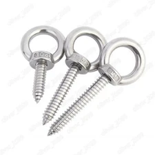 304 Stainless Steel Lifting Eye Bolt Self Tapping Screws M4 M5 M6 M8 M10 M12 M16