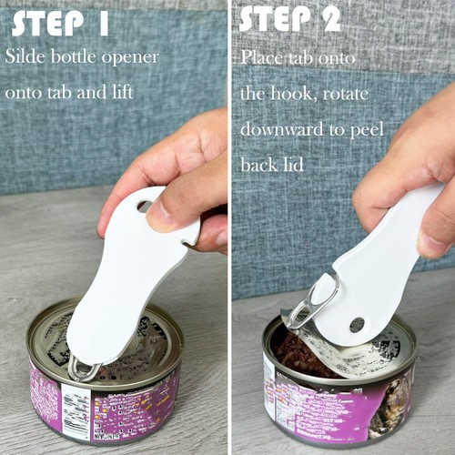 2 In 1 Soda Can Tab Opener And Beer Bottle Opener 2pcs Easy Open Ring Pull Can O - Picture 2 of 6