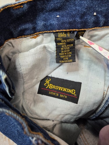 Browning Herren Jeans 32x32 Blau Denim Heavy Brush Guard Jagdhose - Bild 10 von 14