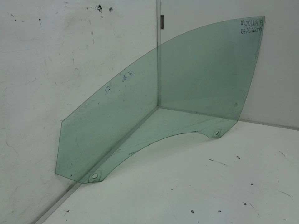 05-11 Audi A6 Quattro Puerta Ventana Cristal Frontal Izquierdo Lado del Conductor OEM AK2011104 Foto 3 de 4