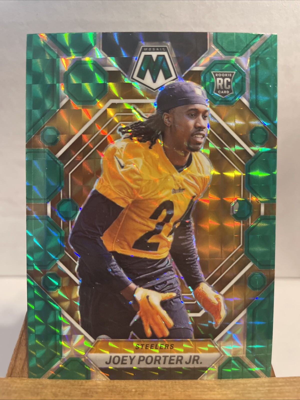Joey Porter Jr 2023 Panini Mosaic Green Prizm Rookie #335