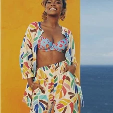 Tabitha Brown for Target Botanical 2 Piece Top & Pants Set Sz M