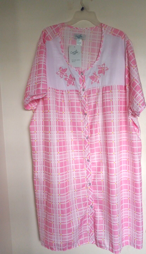 Nights Women's Short Sleeve Casual Nightgown Sleep Dress Gown Pajamas 4X NEW
