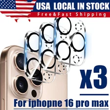 For iPhone 16 15 14 12 11 Pro Max Tempered Glass Camera Lens Cover Protector LOT