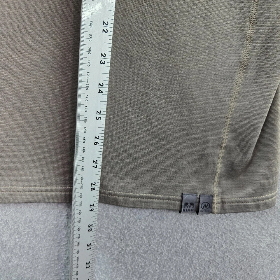 Kuiu Hombres Sudadera Mediana Marrón NuYarn Lana Merino 1/2 Bolsillos con Cremallera LEER Foto 3 de 4