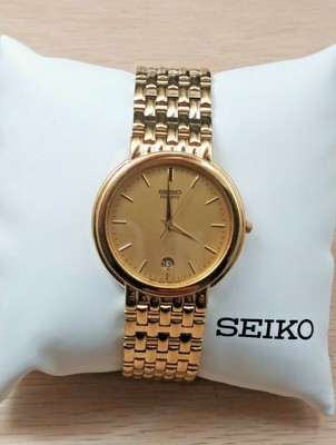 NEW ! GOLD TONE SEIKO WATCH 7N22-6A00 / BOX / PAPERS | eBay