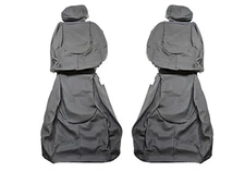 Fits: Mercedes Benz R129 1996-02 GREY LEATHER Seat Covers W/ Perforated Inserts