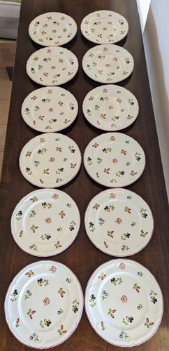Villlery & Boch Petite Fleur Set/12 Butter Plates 6 3/4" - Picture 5 of 14