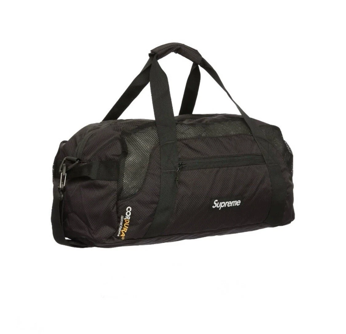 Sac de voyage Supreme noir ss22 unisexe grand sac neuf avec étiquettes