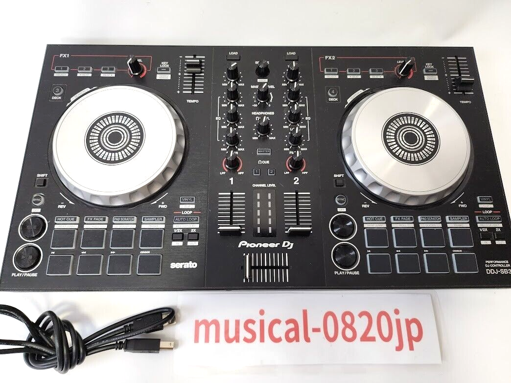 Pioneer DJ DDJ SB3 Black DJ Controller 2ch Black Deck Controller