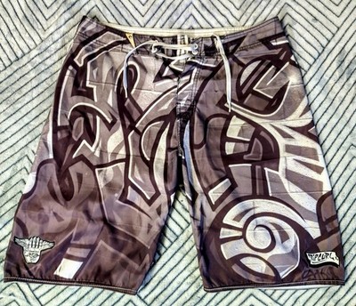 Rip Curl'Vintage 90's Mlbne Artist *Graff*, Boardies