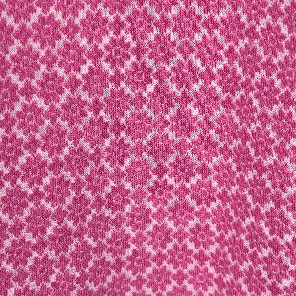 Vestido I Love Ronson XL Sin Mangas Rosa/Blanco Poliéster/Algodón/Españo Forrado Floral Foto 2 de 4