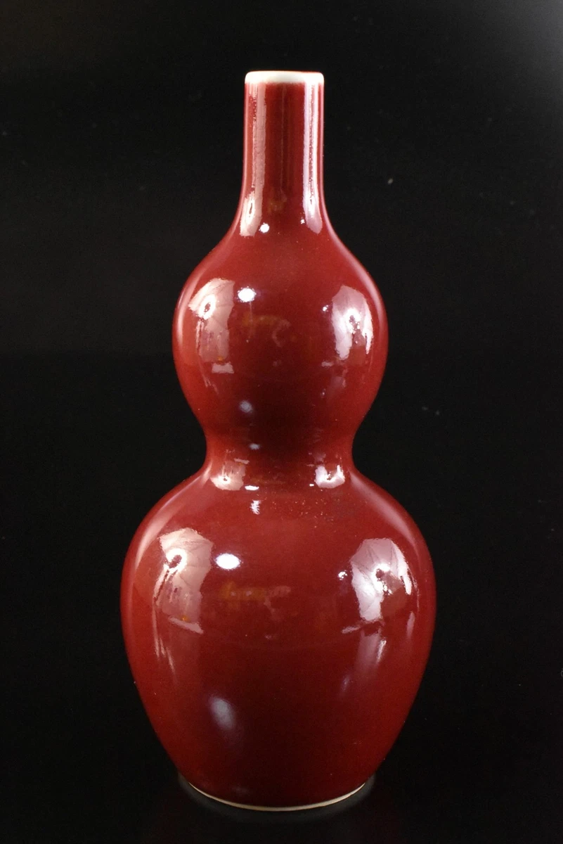 中国美術 古玩 紅釉壺 置物 红色中国古董花瓶| eBay