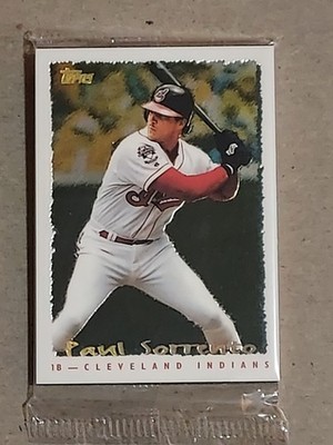 1995 Topps Cyberstats Spectralight Cleveland Indians Sealed team set