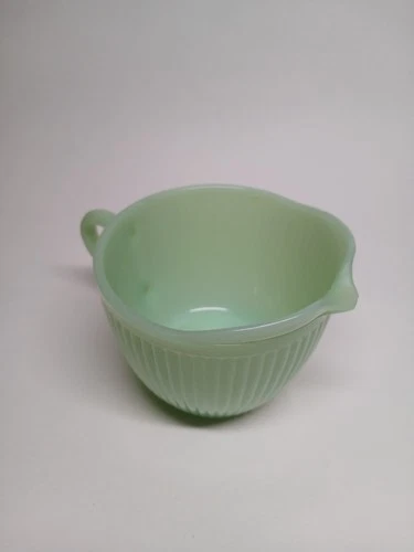Vintage Fire King Jadeite Ribbed Creamer Pre-owned/Used