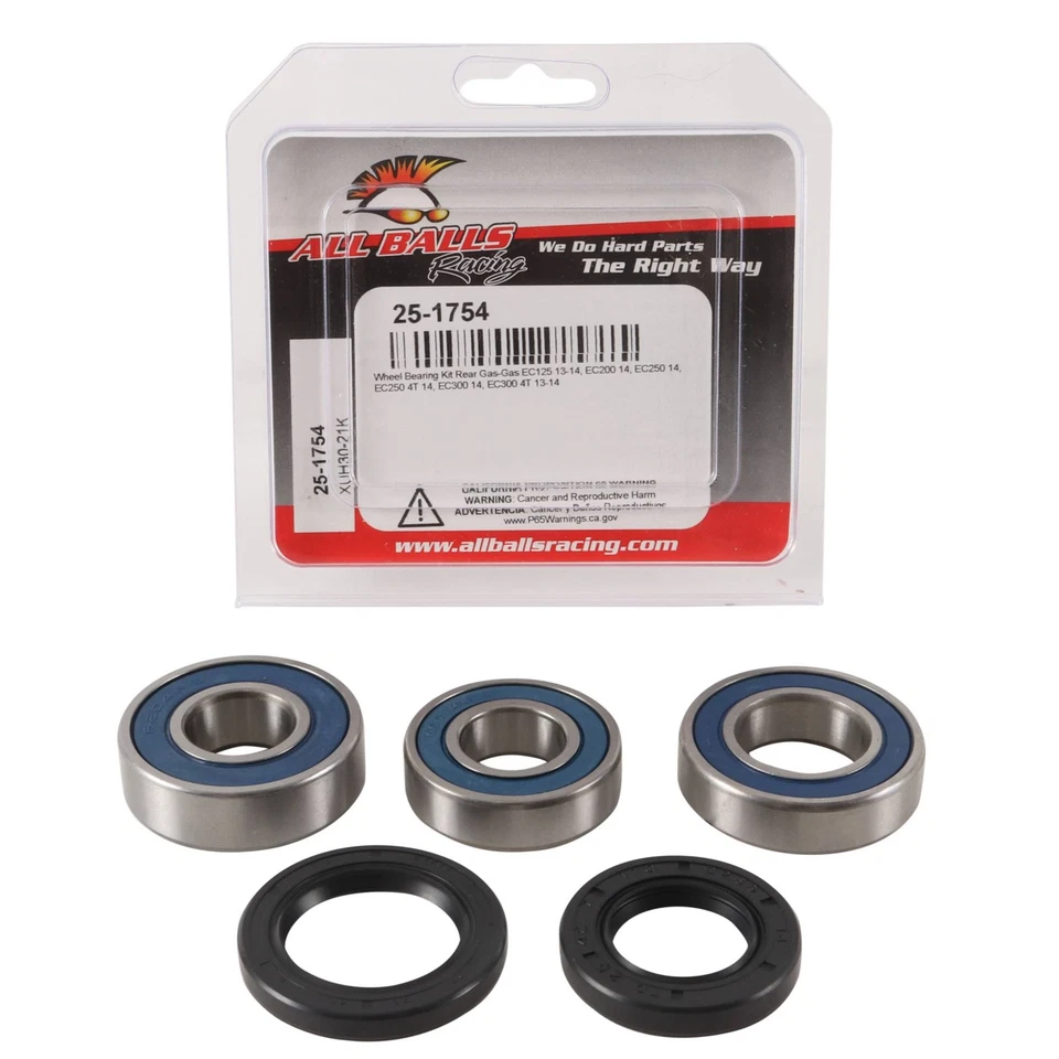 New All Balls Wheel Bearing Kit 25-1754 for Gas-Gas EC 250 14 EC 300 14 - Image 3 of 4