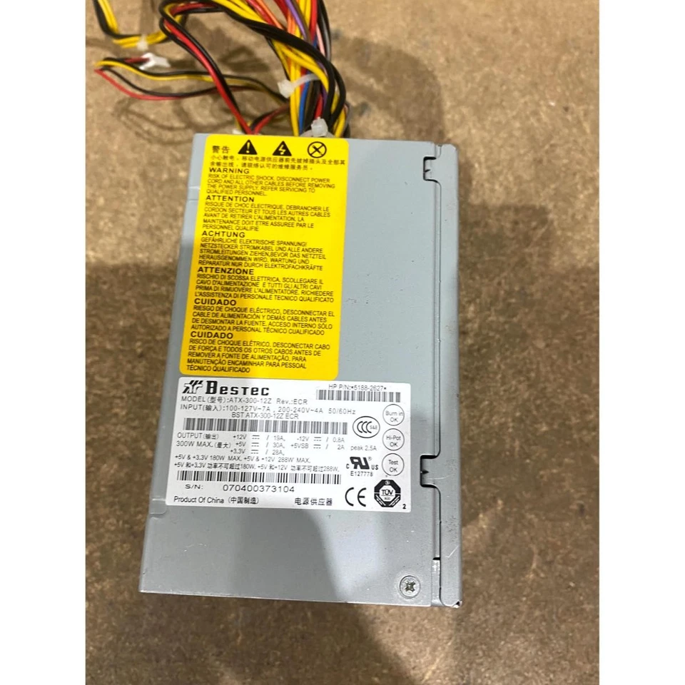Bestec ATX-300-12Z Switching Power Supply 300W for HP Compaq DC5100 Desktop - Image 3 of 4