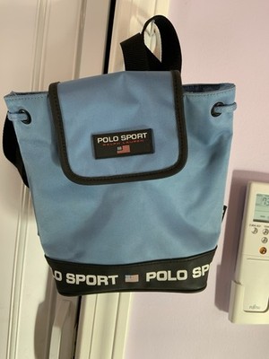 Vintage Ralph Lauren Polo Sport Mini Backpack 1990s Lt Blue Drawstring |  eBay