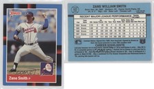 1988 Donruss Zane Smith (Solid Blue Upper Right Corner) #167