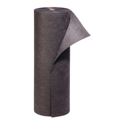 Pig Mat137 Sorbent Roll, 20 Gal, 30 In X 150 Ft, Universal, Gray, Polypropylene
