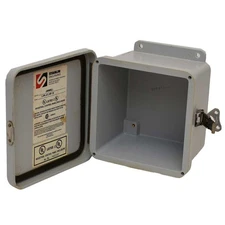 Stahlin Boat Wall Mount Enclosure J606HLL | Gray 7 1/2 x 7 1/2 Inch