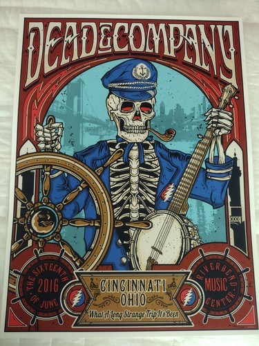 Dead & Company Original Concert Poster Cincinnati OH June 16, 2016 #999/1250 - Picture 21 of 21