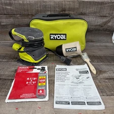 Ryobi 1/4 Sheet Finish Sander Kit Works