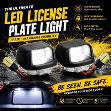 For 2007-2021 Nissan Frontier License Plate Light Rear Bumper Lamp Replacement