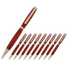 Slimline Pen Kit, Satin Nickel Finish, 10 Pack, Legacy Woodturning