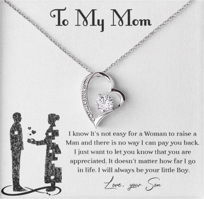 Meaningful Gift for Mom   I Love You Necklace, Sentimental Birthday Gift