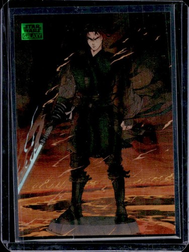 2025 Topps Chrome Star Wars Galaxy Anakin Skywalker Closes In Green Lava #/175