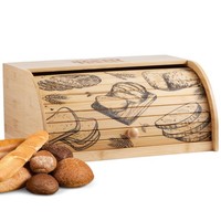 Brotbox Mit Rolldeckel Aus Nachhaltigem Bambus Brotkasten Brotaufbewahrung