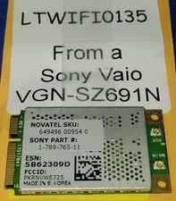 LTWIFI0135 - Sony Vaio VGN-SZ Series Wireless WWAN Card 1-789-765-11 178976511