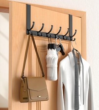 Over The Door Hooks Hanger with Extended Arms, Fit 1 3/8" Door, Tool-Free Assemb