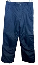 Cherokee Boy's L Black Insulated Snow Pants Youth Large Reinforced Knees Winter