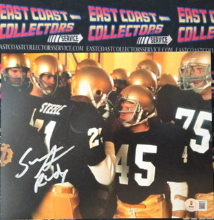 SEAN ASTIN Autographed RUDY Photo BECKETT HOLO Authentic Signed MOVIES FOOTBALL