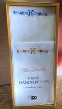 Vintage Men's Paris Handkerchiefs 2 Embroidered "H" NIB