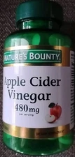 Nature's Bounty Apple Cider Vinegar 480mg Pills, Exp 10/2025