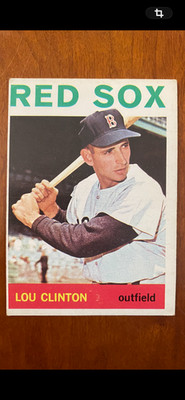 1964 Topps - High # Lou Clinton #526  Boston Red Sox  No creases Ex/Mint