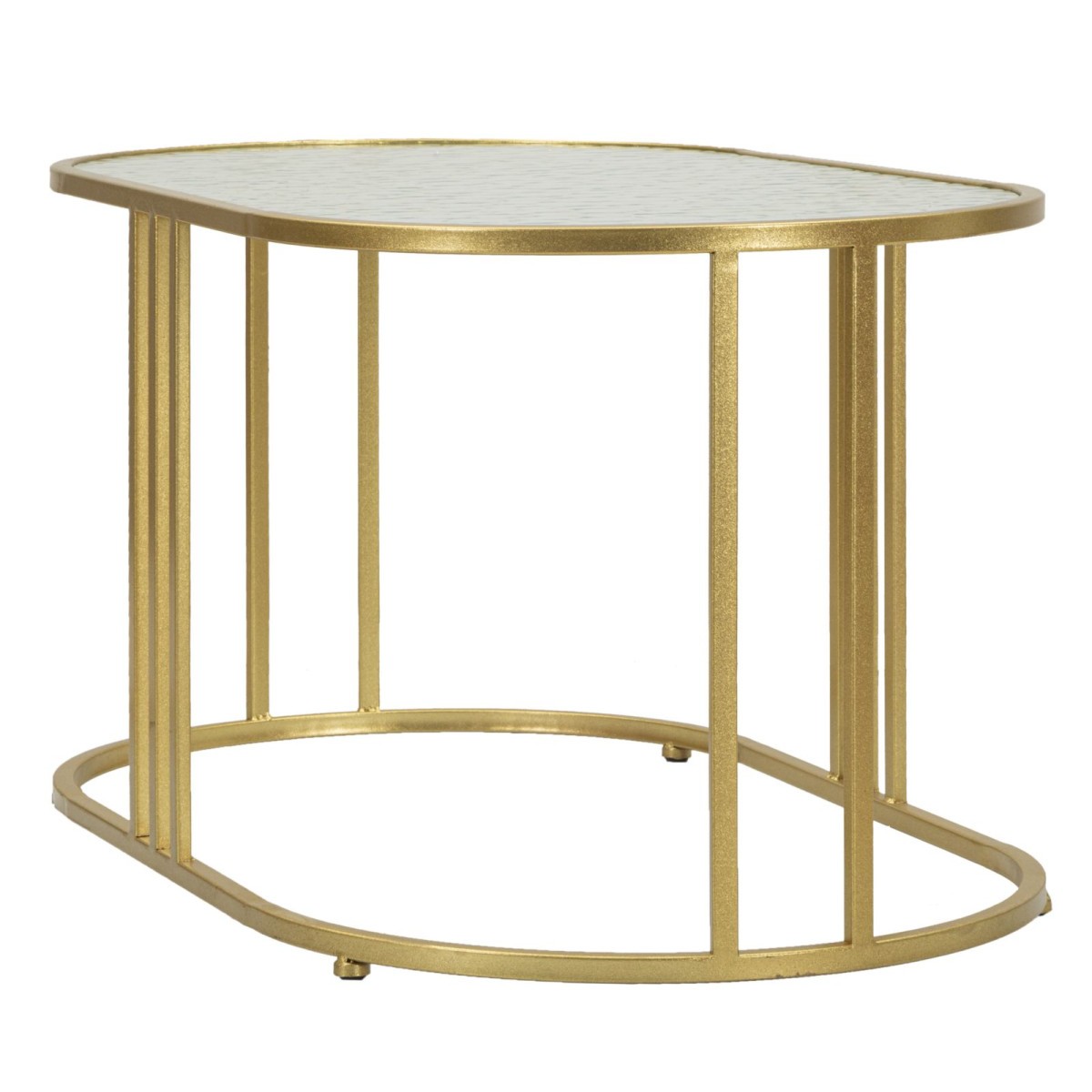 Table basse ovale Antalia 90cm pour optimiser la luminosité des petits salons