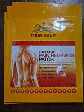 Tiger Balm Pain Relieving Patch 4 x 2.75" - 4 Patches Pouch #1 Pain Relief Brand